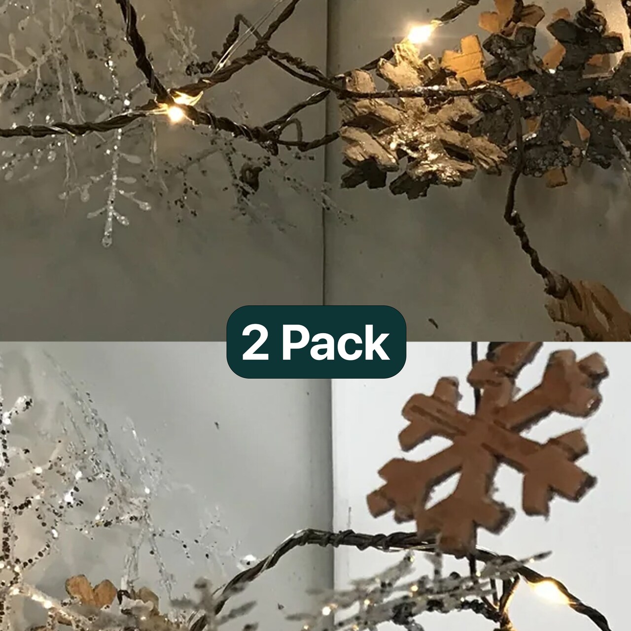 Hanging Green Leaf Vine Lights with 96 LED Bulbs for Aesthetic Spaces